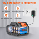 Cordless Pressure Washer 652PSI 1.0GPM Portable Power Cleaner Handheld High Pressure Car Washer with 4.0Ah Battery Charger 6 in 1 Nozzle for Home Floor Cleaning Watering
